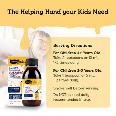 COMVITA Kids Night-Time Calming Syrup - Grape Flavour 118ml 6