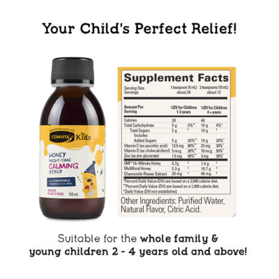 COMVITA Kids Night-Time Calming Syrup - Grape Flavour 118ml 7
