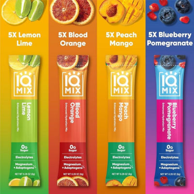IQBar IQMix Sugar Free Electrolytes Powder - Original Variety Pack 20 Sticks 3