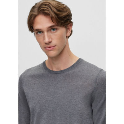 BOSS Slim-fit sweater in virgin wool 3