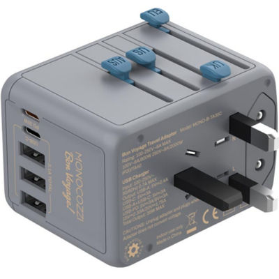 Monocozzi BON VOYAGE | Travel Adaptor with 35W with 3 x USB and 2 x USB-C PD Connector 6