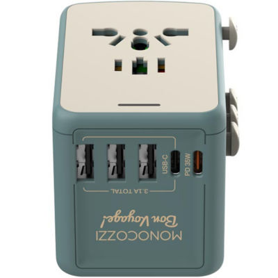 Monocozzi BON VOYAGE | Travel Adaptor with 35W with 3 x USB and 2 x USB-C PD Connector 3