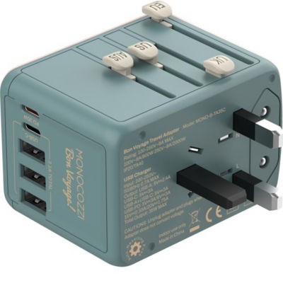 Monocozzi BON VOYAGE | Travel Adaptor with 35W with 3 x USB and 2 x USB-C PD Connector 6