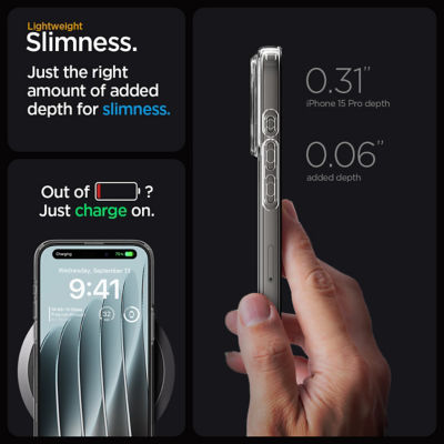 SPIGEN iPhone 15 Pro Case 6.1" Liquid Crystal / Crystal Flex 5