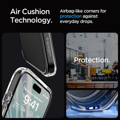 SPIGEN iPhone 15 Pro Max Case 6.7" Ultra Hybrid MagFit Frosted 5