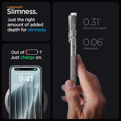 SPIGEN iPhone 15 Pro Case 6.1" Liquid Crystal Glitter 5