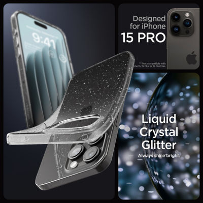 SPIGEN iPhone 15 Pro Case 6.1" Liquid Crystal Glitter 8