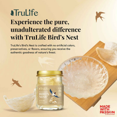 TRULIFE (BUNDLE OF 2) TRULIFE Premium Bird's Nest with Sugar Free 6 x 70g 3