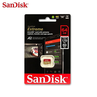 Action Cam Sandisk Extreme V30 A2 64gb Extreme Micro SD Card 32GB
