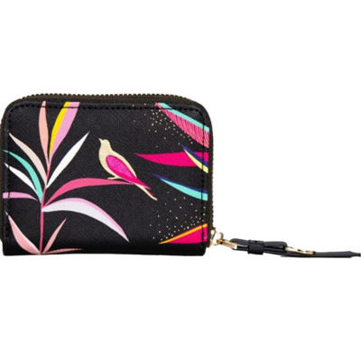 Sara Miller London - Black Bamboo Small Zip Purse (SMP1007-007) 4