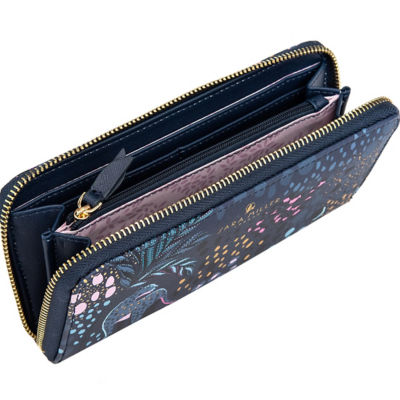 Sara Miller London - Large Zip Purse - Midnight Leopard (SMP1008-010) 3