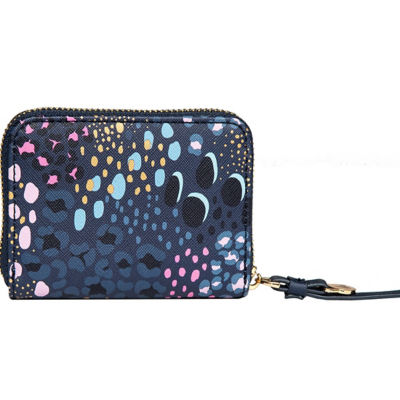Sara Miller London - Small Zip Purse - Midnight Leopard (SMP1007-010) 4
