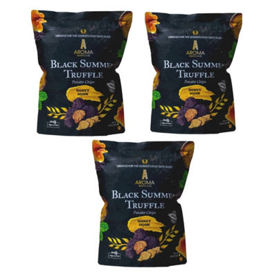 Aroma Truffle [BUNDLE] 3x BLACK SUMMER TRUFFLE CHIPS - HONEY DIJON 100G 1