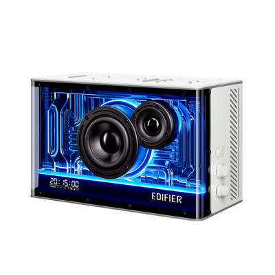 Edifier Qd35 White Tabletop Bluetooth Rgb Speaker With 35W Gan Charging 4