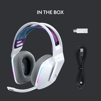 LOGITECH G733 LIGHTSPEED WIRELESS GAMING HEADSET (WHITE) 6