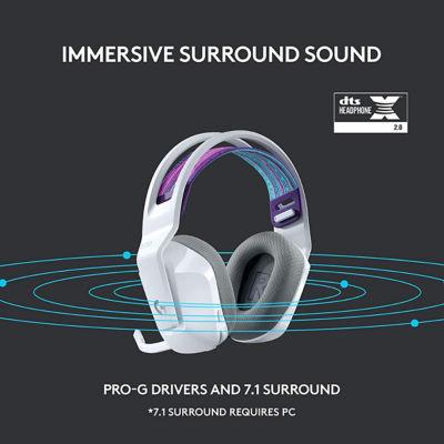LOGITECH G733 LIGHTSPEED WIRELESS GAMING HEADSET (WHITE) 8