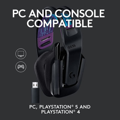 Logitech G535无线游戏耳机（黑色） 4