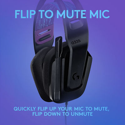 Logitech G335立体连线游戏耳机（黑色） 5
