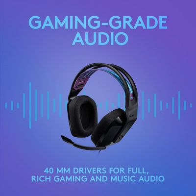 Logitech G335立体连线游戏耳机（黑色） 8