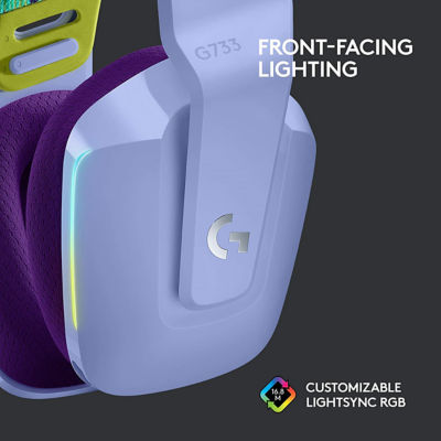 Logitech G733 Lightspeed无线游戏耳机（LILAC） 4