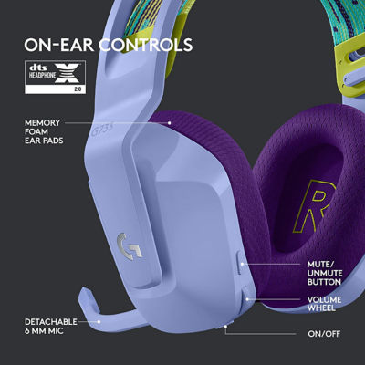 Logitech G733 Lightspeed无线游戏耳机（LILAC） 5