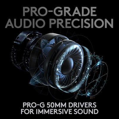 LOGITECH G PRO X WIRELESS GAMING HEADSET WITH BLUE VO!CE 5