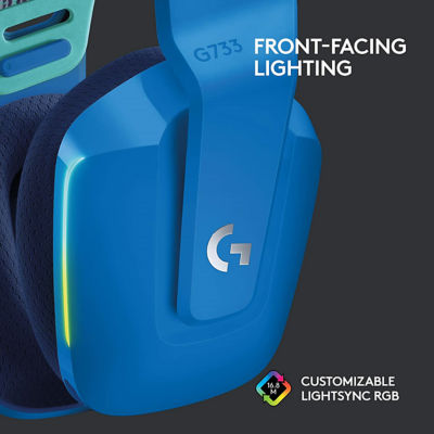 Logitech G733 Lightspeed无线游戏耳机（蓝色） 4