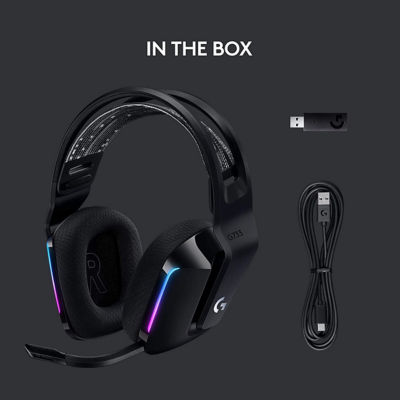Logitech G733轻速无线游戏耳机（黑色） 6