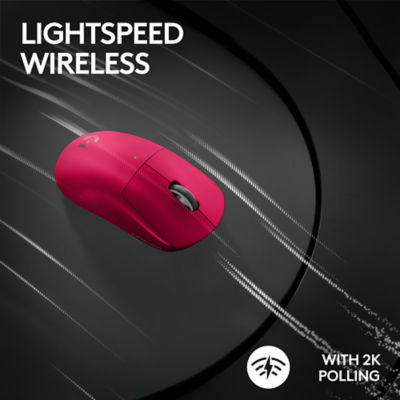 Logitech G Pro X Superlight 2游戏鼠标洋红色 6