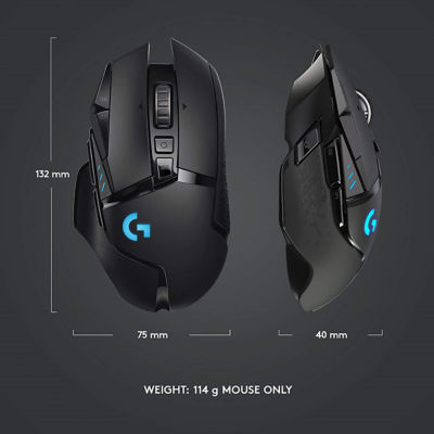 LOGITECH G502 HERO LIGHTSPEED WIRELESS RGB GAMING MOUSE 10