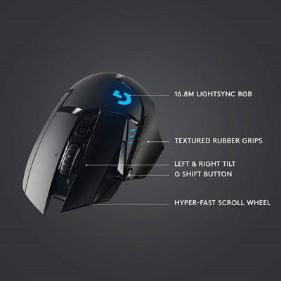 LOGITECH G502 HERO LIGHTSPEED WIRELESS RGB GAMING MOUSE 6