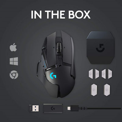 LOGITECH G502 HERO LIGHTSPEED WIRELESS RGB GAMING MOUSE 9