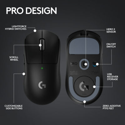 Logitech G Pro X Superlight 2游戏鼠标黑色 7