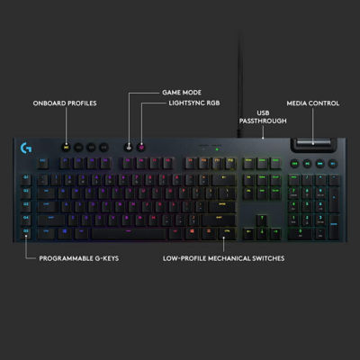 Logitech G815 RGB机械游戏键盘（GL-Clicky） 5