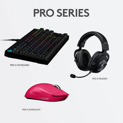 LOGITECH G PRO X SUPERLIGHT LIGHTSPEED WIRELESS GAMING MOUSE - MAGENTA 9