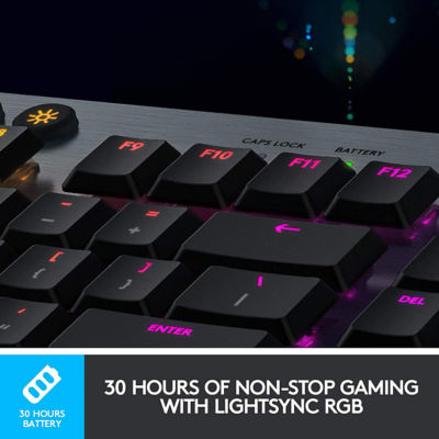 LOGITECH G915 WIRELESS MECHANICAL KEYBOARD (GL-CLICKY) 5