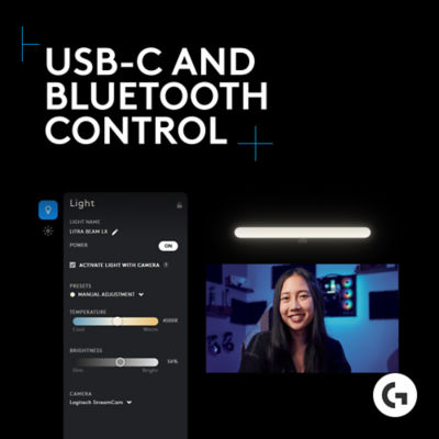 Logitech G LOGITECH LITRA BEAM LX LIGHTSYNC RGB DUAL-SIDED KEY LIGHT 6