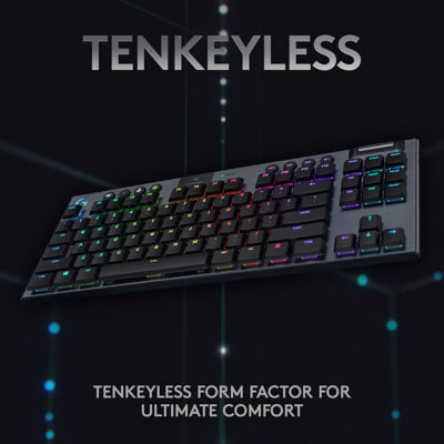 LOGITECH G915 TKL BLACK WIRELESS MECHANICAL KEYBOARD (GL-CLICKY) 5