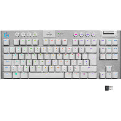 LOGITECH G915 TKL WHITE WIRELESS MECHANICAL KEYBOARD (GL-TACTILE) 1