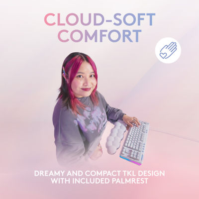 Logitech G713有线无人物商品RGB键盘和棕榈休息棕色触觉 2