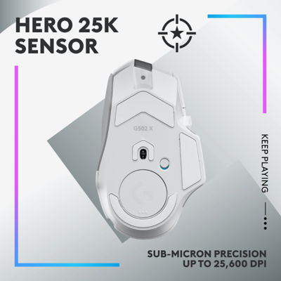 Logitech G502 X Plus Lightspeed RGB MSE白色 4