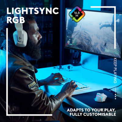 Logitech G502 X Plus Lightspeed RGB MSE白色 5