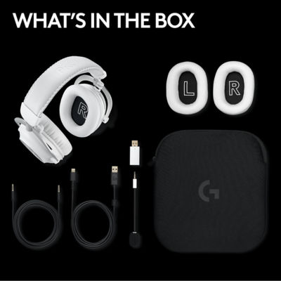 Logitech G Pro X 2 Lightspeed蓝牙无线游戏耳机白色 10