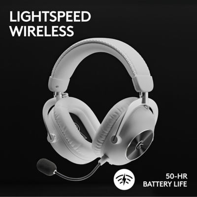 Logitech G Pro X 2 Lightspeed蓝牙无线游戏耳机白色 4