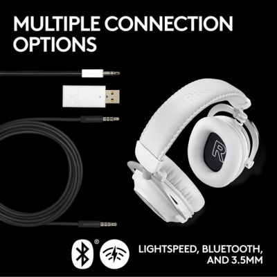 Logitech G Pro X 2 Lightspeed蓝牙无线游戏耳机白色 6