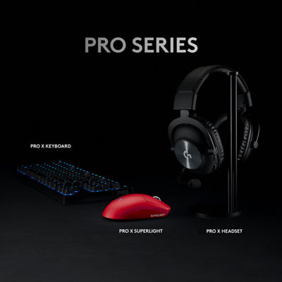 Logitech G Pro X超速光速无线游戏鼠标 - 红色 8