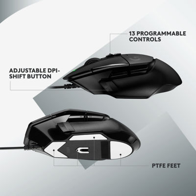 LOGITECH G502 X WIRED GAMING MOUSE BLACK 5