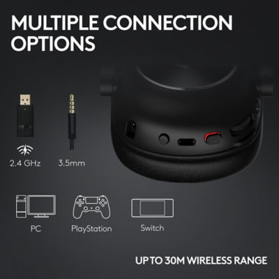 Logitech G Pro X 2 Lightspeed Bluetootth耳机洋红色 5