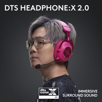 Logitech G Pro X 2 Lightspeed Bluetootth耳机洋红色 6