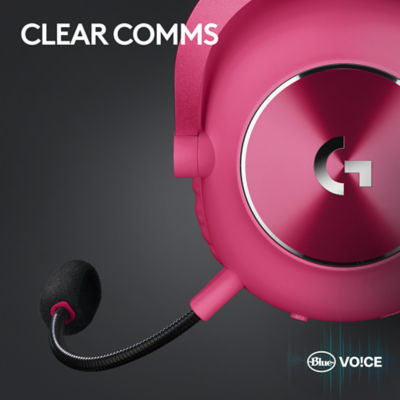 Logitech G Pro X 2 Lightspeed Bluetootth耳机洋红色 7